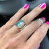 Alloy Inlaid Luminous Stone Jewelry Ring For Women - Image 4