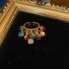 Multi-Color Natural Stone Ring - Image 2