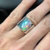 Alloy Inlaid Luminous Stone Jewelry Ring For Women - Image 3