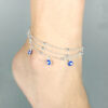 Eye Pendant Footwear Fashion Jewelry Bead Chain Anklet - Image 4