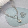 Love Heart-shaped Ring Jewelry Suit Women - Image 4