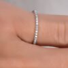Women Rhinestone Wedding Engagement Ring Jewelry - Image 3