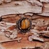 Punk Glyph Tiger Stone Ring - Image 4