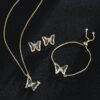 New Butterfly Necklace Jewelry Set - Image 4