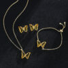 New Butterfly Necklace Jewelry Set - Image 2
