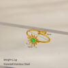 Fashion Natural Stone Turquoise Ring - Image 2