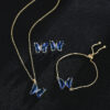 New Butterfly Necklace Jewelry Set - Image 6