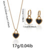 ELEGANT BLACK HEART . JEWELRY Duo - Image 3