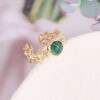 Natural Stone Stainless Steel Ring - Image 4