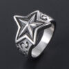 Stainless Steel Ring Men And Women Star Jewelry - Image 5
