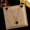 ELEGANT BLACK HEART . JEWELRY Duo - Image 5