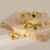 Fashion Natural Stone Turquoise Ring - Image 7