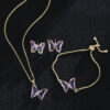 New Butterfly Necklace Jewelry Set - Image 8