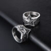 Stainless Steel Ring Men And Women Star Jewelry - Image 6