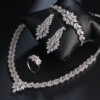Zircon Bridal Tassel Jewelry Earring Set - Image 5