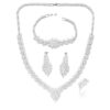 Zircon Bridal Tassel Jewelry Earring Set - Image 2