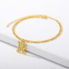 Initial Gold Letter Anklet Alphabet Pendants Jewelry - Image 6