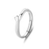 S925 Sterling Silver Romantic Love Couple Couple Rings - Image 4