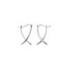 S925 Silver Simple And Short Cross Line Ear Clip - Image 2