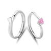 S925 Sterling Silver Romantic Love Couple Couple Rings - Image 2