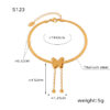 Light Luxury Beach Foot Ornaments Simple Titanium Steel Butterfly Anklet - Image 4
