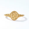 Alloy Geometric Flower Ring Jewelry For Women - Image 4