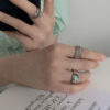 New Trendy Shaped Design Sense Ring Jewelry Women - Image 3