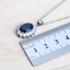 Silver 925 Women Bridal Jewelry Sets Blue Zirconia Costume - Image 8
