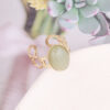 Natural Stone Stainless Steel Ring - Image 3