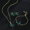 New Butterfly Necklace Jewelry Set - Image 9