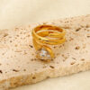 White Zircon Multi-layer Snake Ring - Image 3