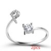 New Design Adjustable 26 Initial Letter Ring Fashion Jewelry For Women Simple Elegant Jewelry - Image 5